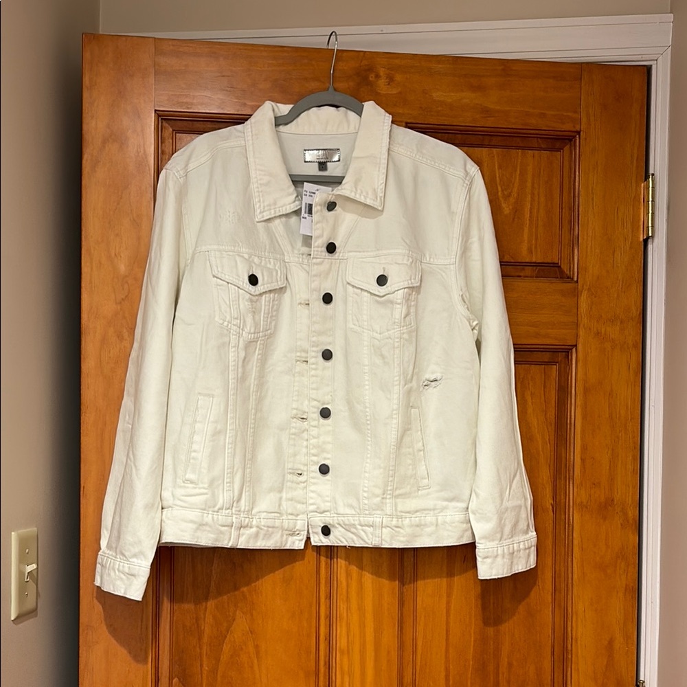 Women's Cream Denim Jacket